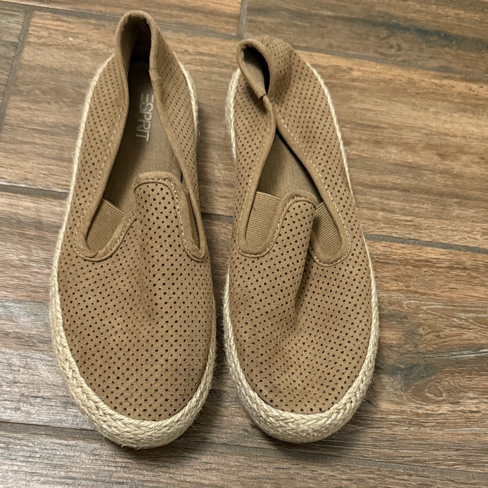 Esprit Beige Casual Slip-On Espadrilles